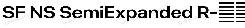 SF NS SemiExpanded R字体转换 SF NS SemiExpanded R字体转换